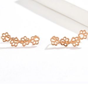 Rose Gold over 925 Sterling Silver Dog Cat Climber